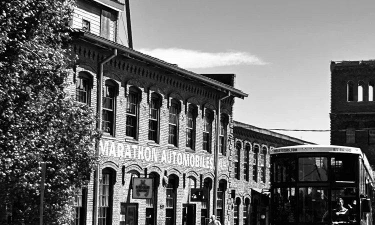 Exterior of Marathon Motor Works Exterior of Marathon Motor Works